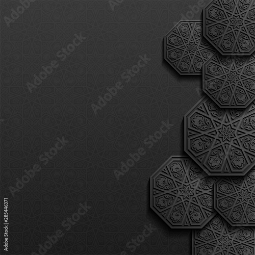 Background with traditional floral ornament
