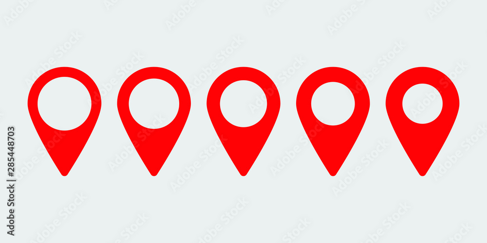 Maps pin. Location map icon. Location pin. Pin icon vector.