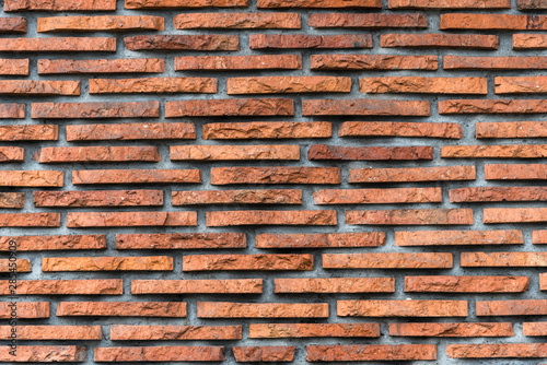 Thin bricks wall background