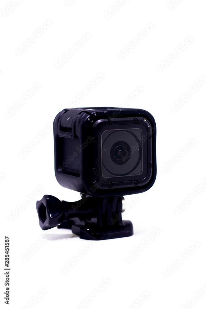 Camera Action Cam on a white background. Camera Action Cam on a white background.