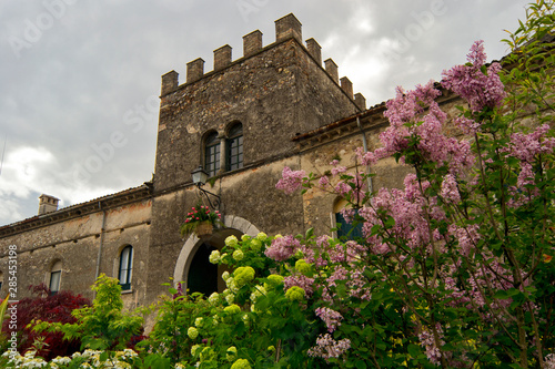 Castellaro Lagusello, Mantova, Lombardy, Italy.Smalla and nice village in the morainic hills photo