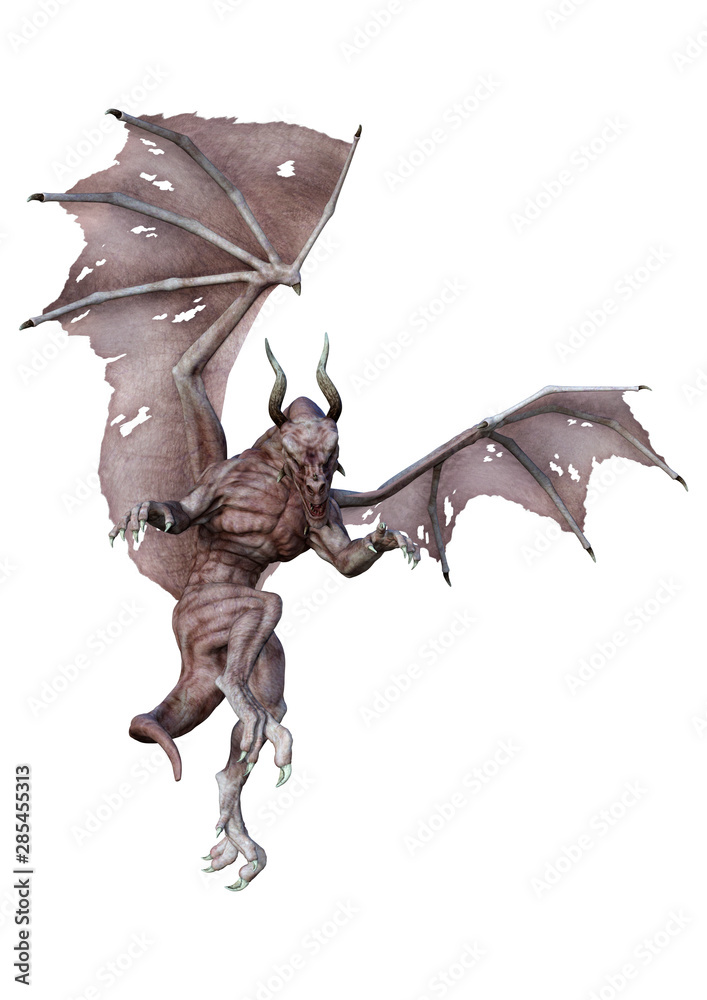 Fototapeta premium 3D Rendering Fairy Tale Dragon on White