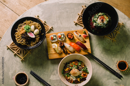 studio japanese food sushi ramen salad