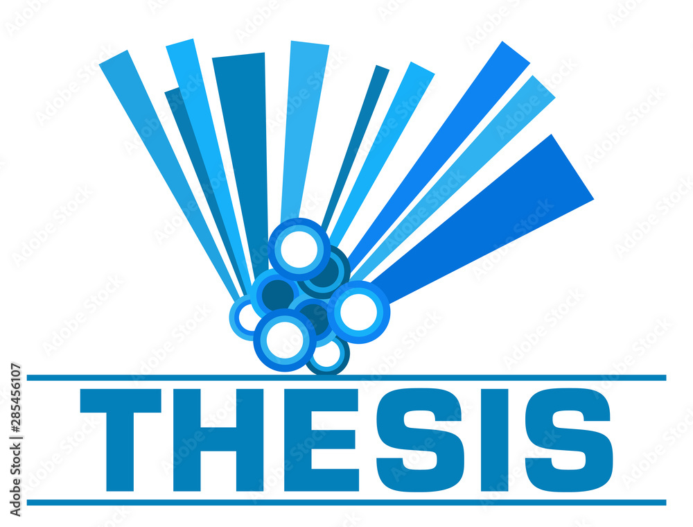 Thesis Blue Graphical Element Text 