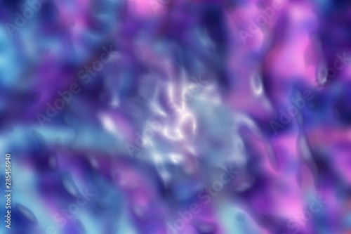 Holographic background in the style of the 80-90s. Blurred texture of cellophane film in bright acid colors.