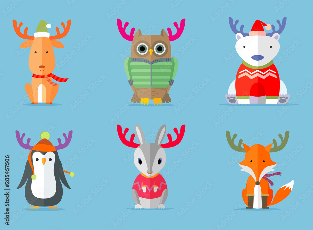 Reindeer Costumes Worn by Other Animals