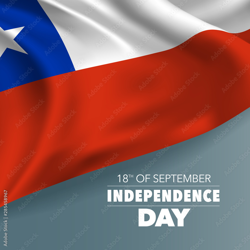 Chile independence day greeting card, banner, vector illustration Chile independence day greeting card, banner, vector illustration