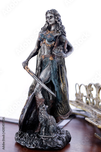 Statue of nordic goddess Freya - godness of love photo