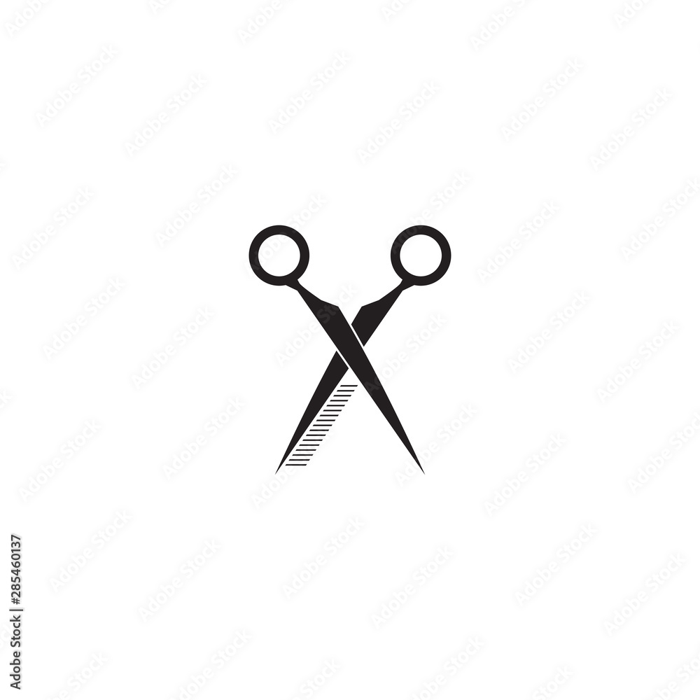 Scissor logo design vector template Scissor logo design vector template
