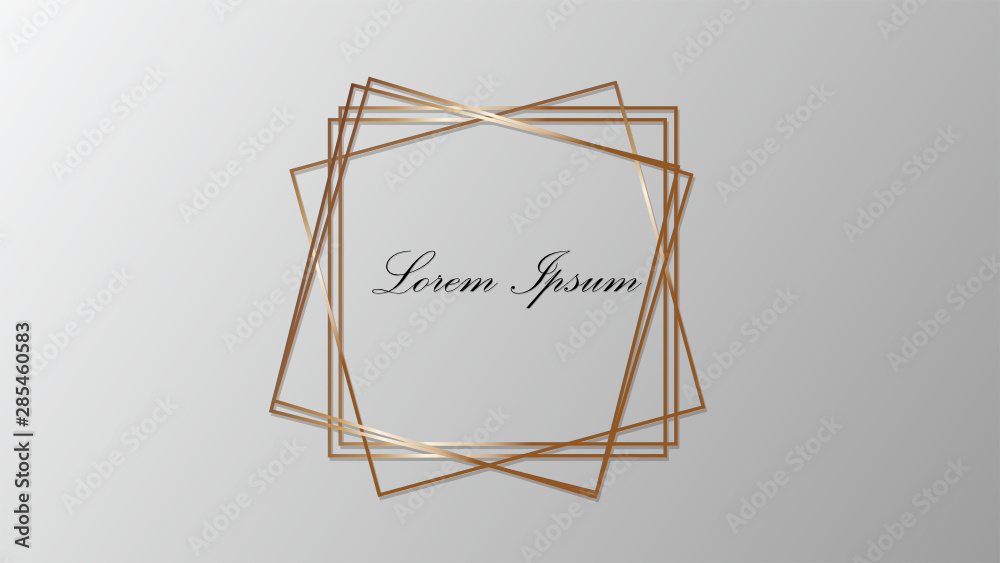 Geometric Polygonal Frames - Trendy Frame with copy space