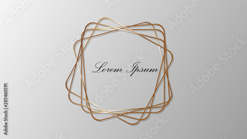 Geometric Polygonal Frames - Trendy Frame with copy space