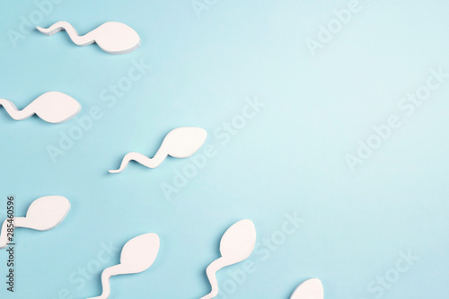 Sperm cells with copy space.
