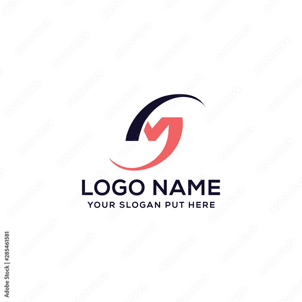 M Letter logo vector design template for use all purpose