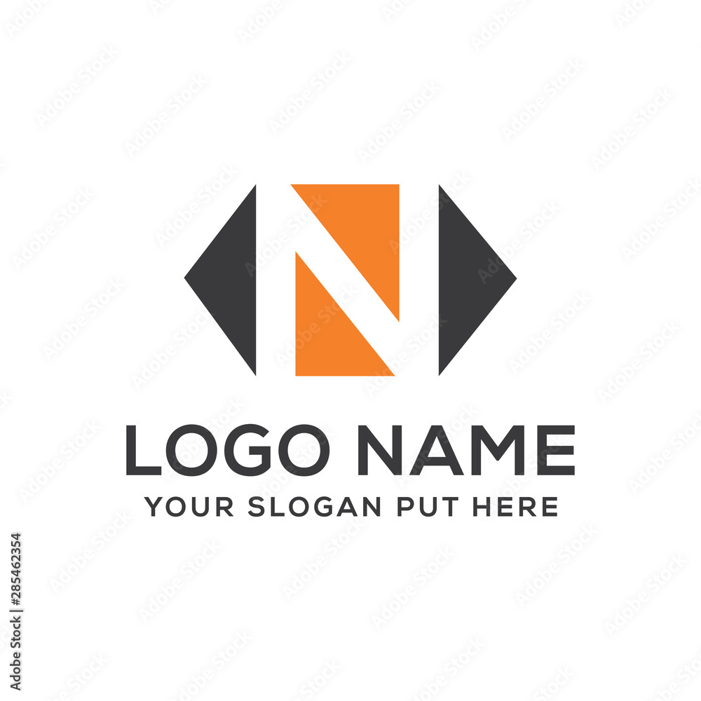 N Letter logo vector design template N Letter logo vector design template