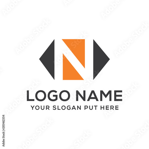 N Letter logo vector design template