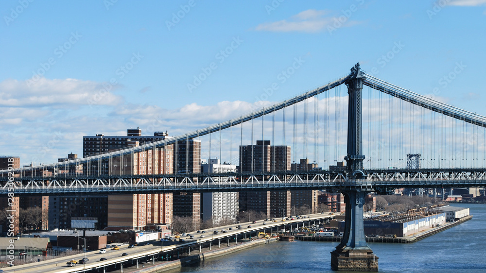 Fototapeta premium Entre Ciel et Building, New York City 2