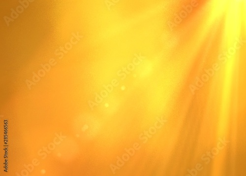 golden celestial flare light with bright sky as background - graphic illustration