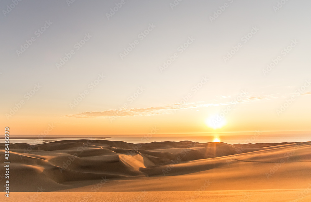 Sunset over the Namib Desert