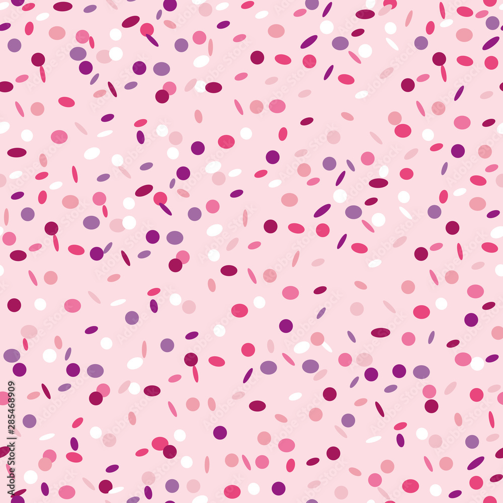 seamless pattern crazy pink confetti rain background vector illustration EPS10 seamless pattern crazy pink confetti rain background vector illustration EPS10