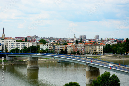view of moscow kremlin and river in Novi Sad