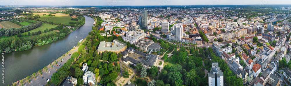 Offenbach - Great panorama of the city in summer - obrazy, fototapety, plakaty 