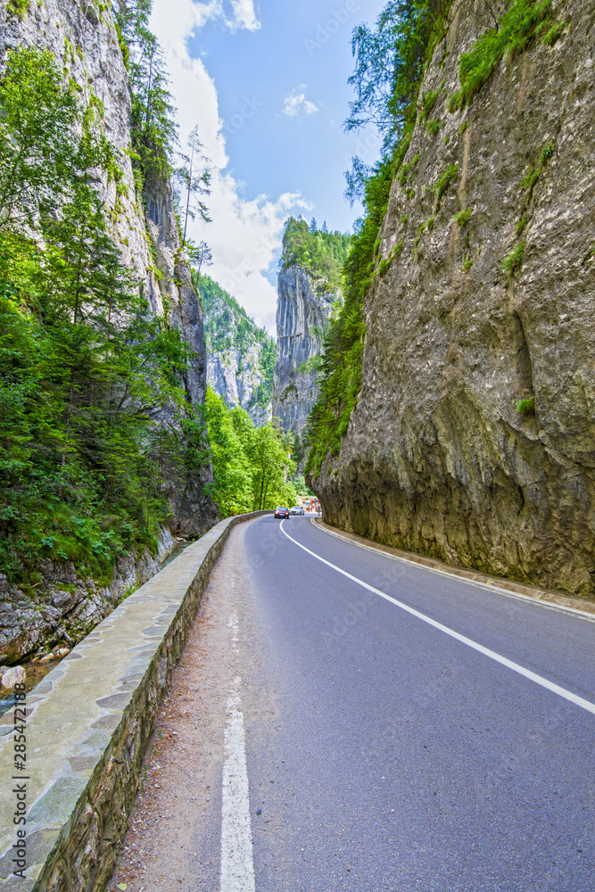 Road through Bicaz Gorge