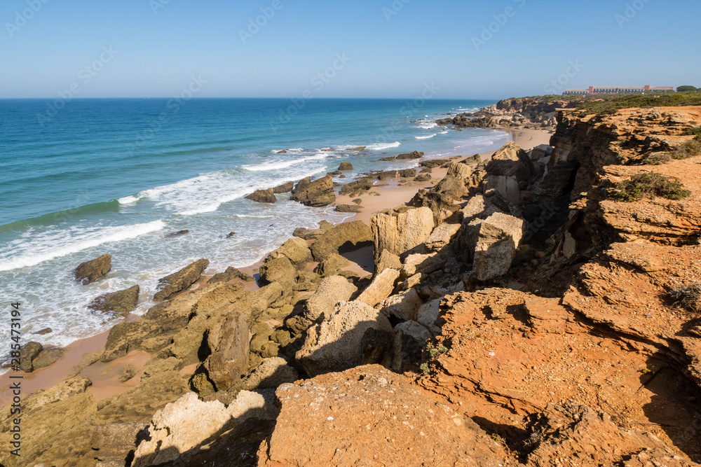 Roche coves in Conil de la Frontera, Cadiz, Spain Roche coves in Conil de la Frontera, Cadiz, Spain