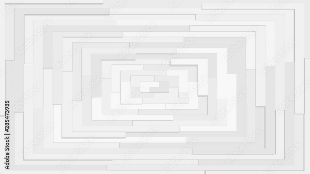 Vidéo Stock Black and White geometric shape box seamless looping ...