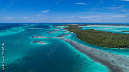 Aerial View Island Landscape Los Roques © GARSPHOTO