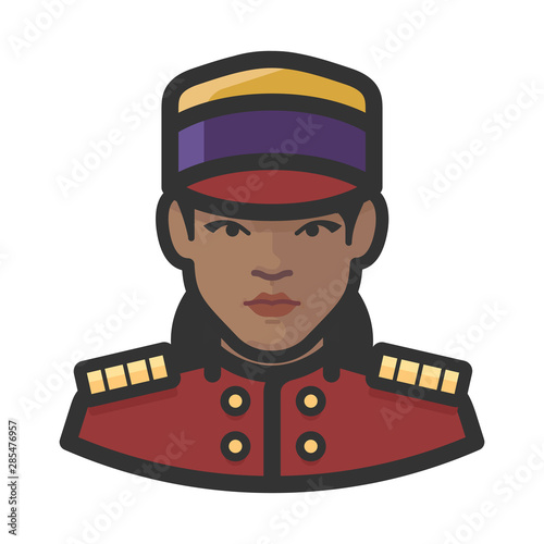 bellhop black female avatar icon