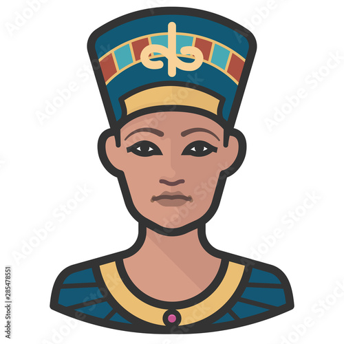 egypt queen nefertiti egypt avatar icon