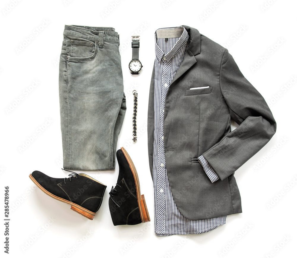 Men's Grey Modern Fit Suit Jacket | D&K SUIT DISCOUNTERS