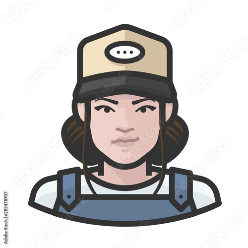 farmhand white female avatar icon