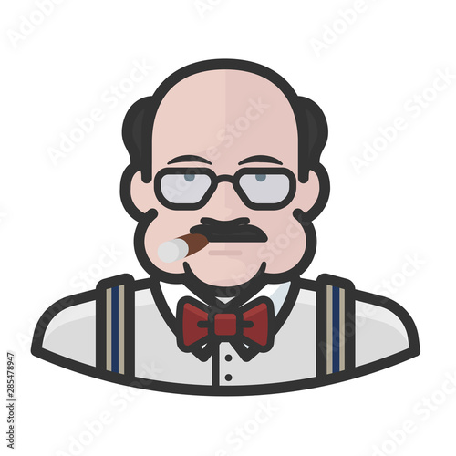 fatcat mob boss cigar fat obese avatar icon