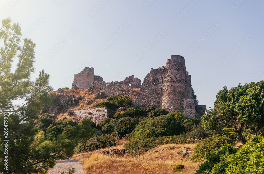Asklipiou citadel in Rhodes island, Greece