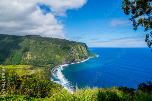 Hawaii stunning Waipio Valley and Pristine Beach Big island photo