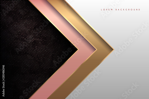 Golden white and pink paper background