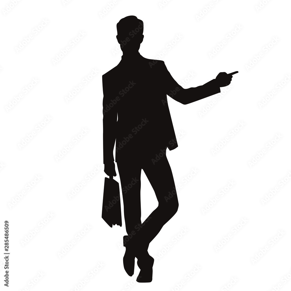 Man Pointing Silhouette