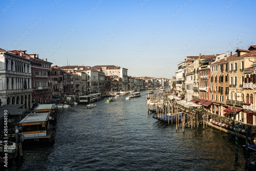 Grand canal in Venice Italy