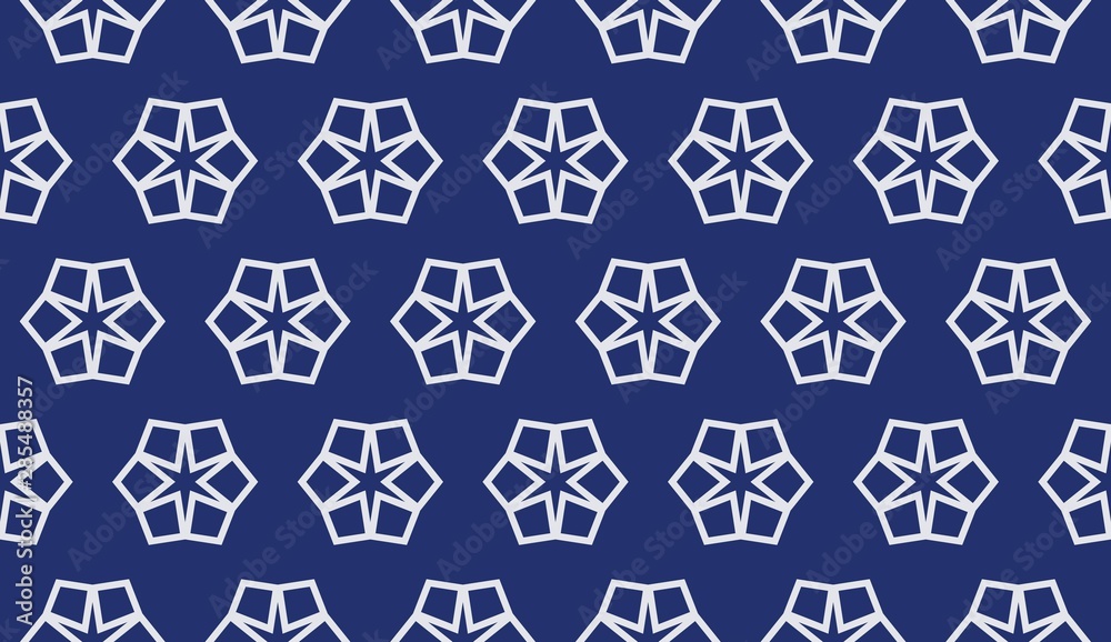 Fototapeta premium Blue background. For textile, holiday decoration,fabric,cloth,gift paper,prints,decor. Vector illustration