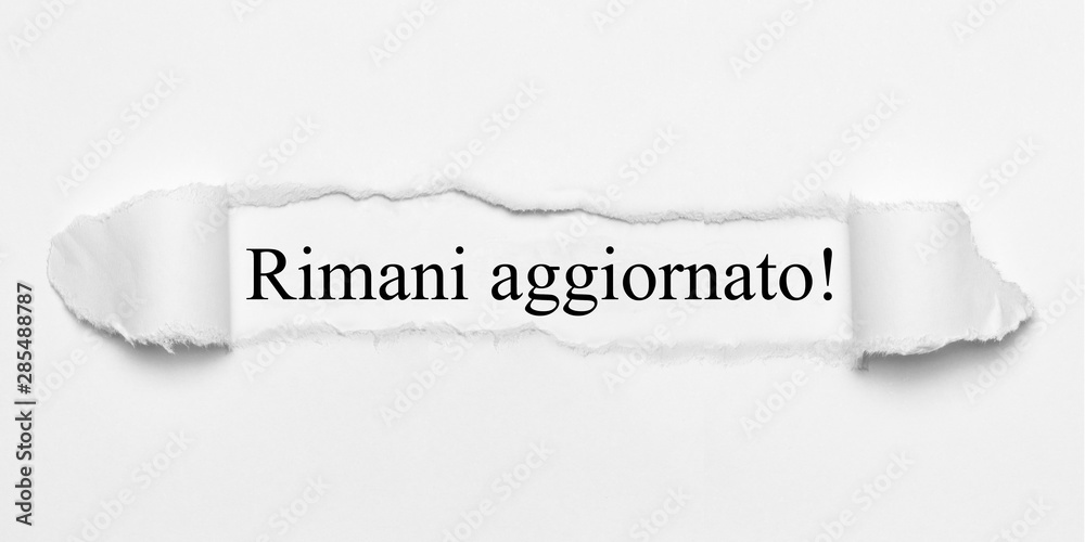 Obraz premium Rimani aggiornato! 