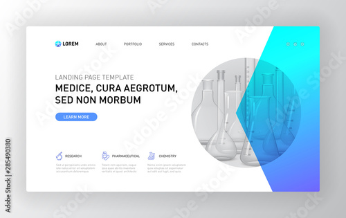 Pharmaceutical Landing page template