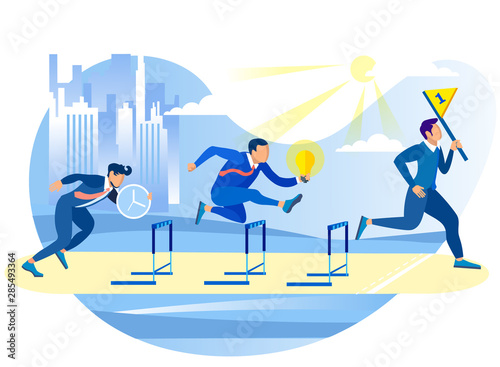 Competitive Process in Business. Overcome Let.