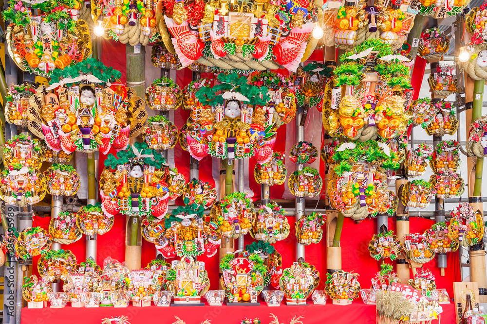Naklejka premium 酉の市