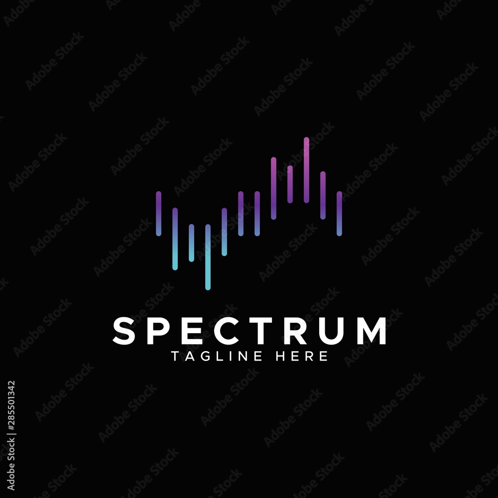 Fototapeta premium Spectrum nowoczesne logo design colourfullo