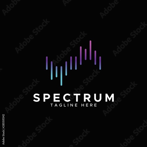 spectrum modern logo design colourfullo