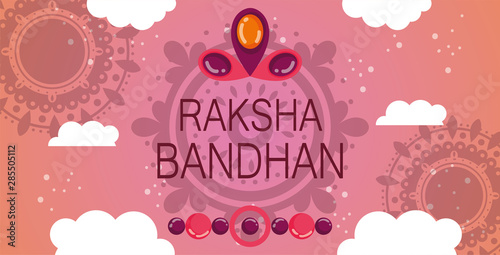 happy raksha bandhan banner design
