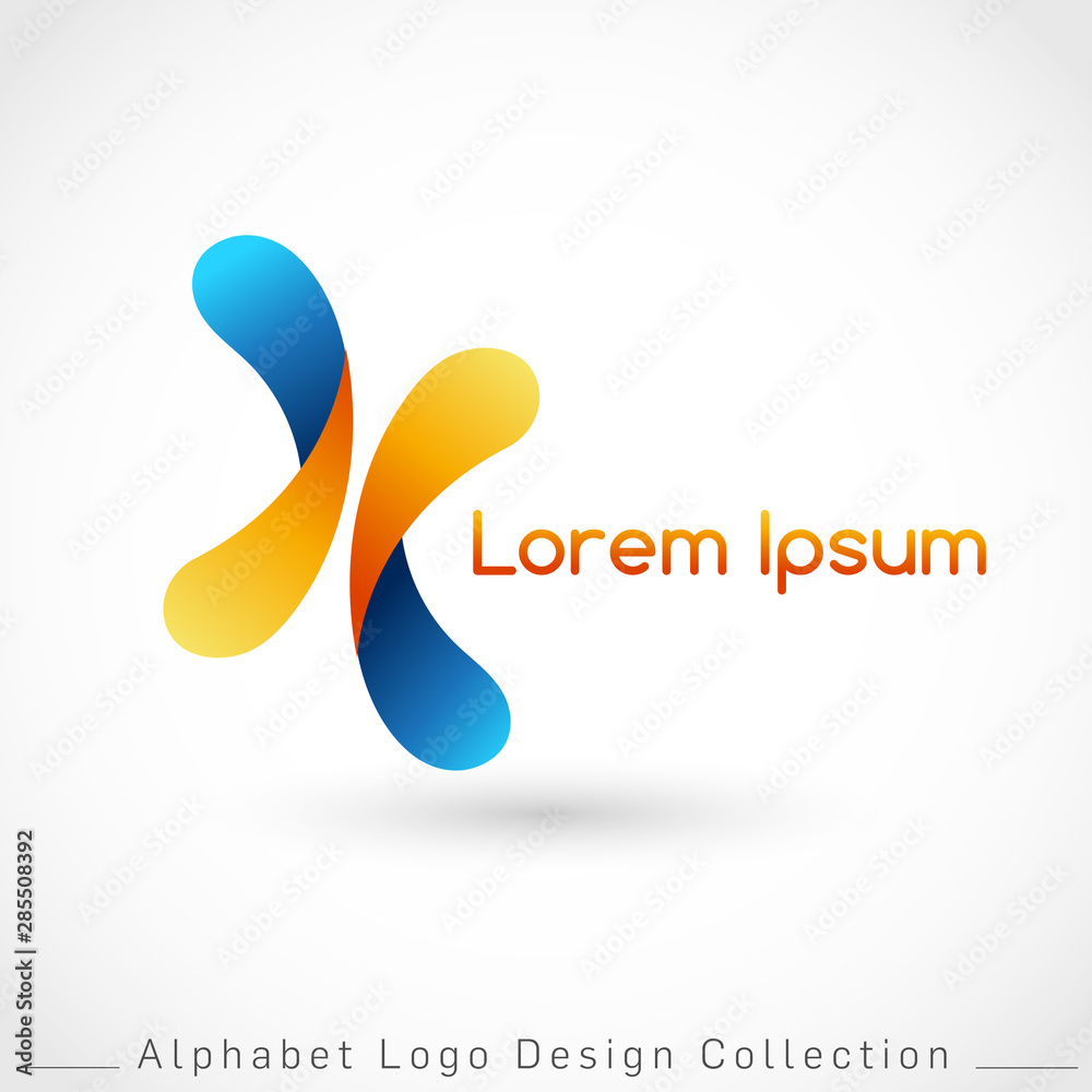 Letter X Logo Design Template isolated on white background : Vector Illustration Letter X Logo Design Template isolated on white background : Vector Illustration