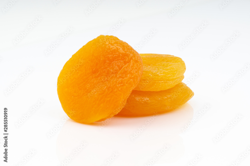 Dried apricot isolated on a white background Dried apricot isolated on a white background