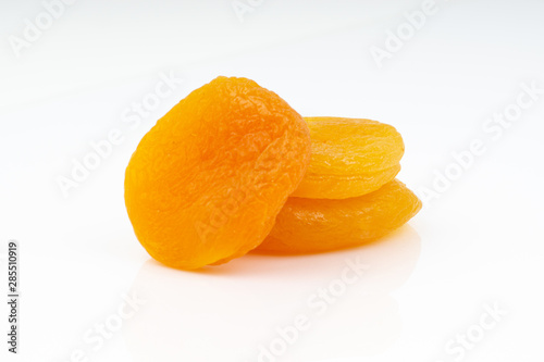 Dried apricot isolated on a white background